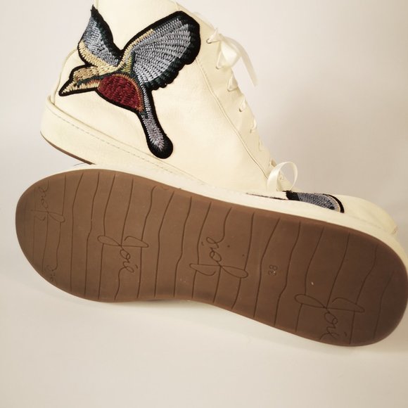 High top sneakers, Leather high tops, Sneakers with hummingbird design - Picture 7 of 9